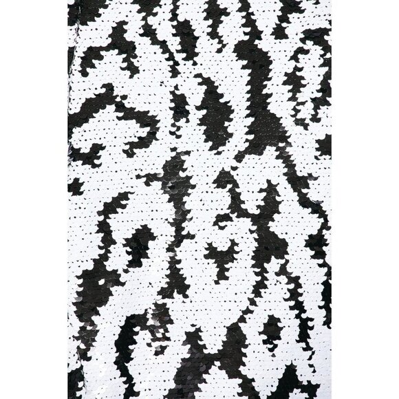 ILA Nas Zebra Sequin Trousers in Black & White 36 New Womens Ankle Pants - Picture 4 of 11